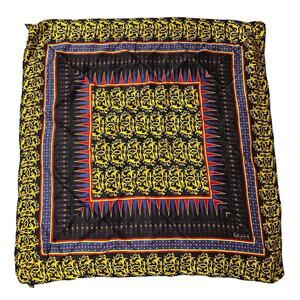 VTG Rush Limbaugh 100% Silk Scarf 32”x33” Vintage 90s Hand Rolled Black …